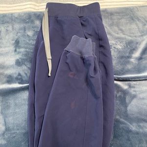 Figs navy blue, one bleach stain